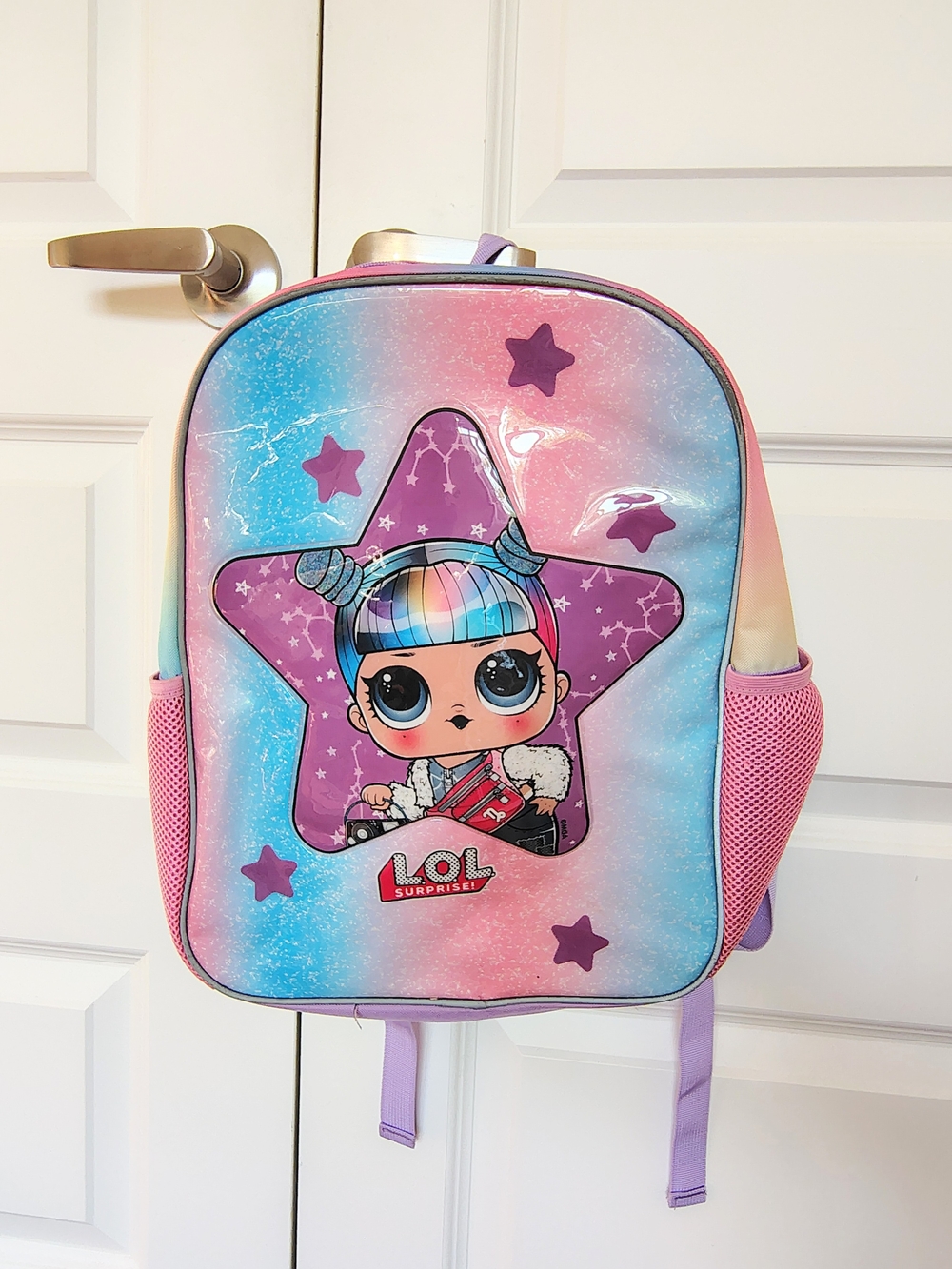 L.O.L. Surprise! Rainbow Pink & Blue Star Character Backpack